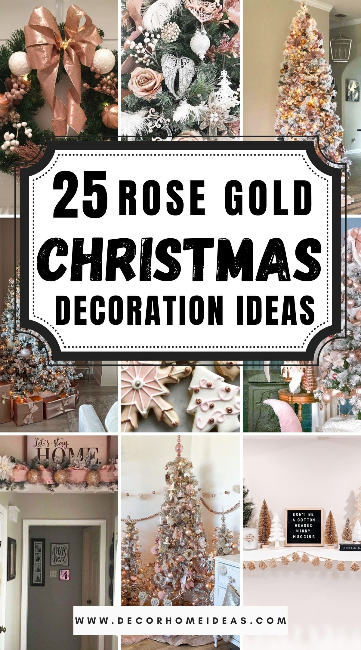 25 Rose Gold Christmas Decoration Ideas 2