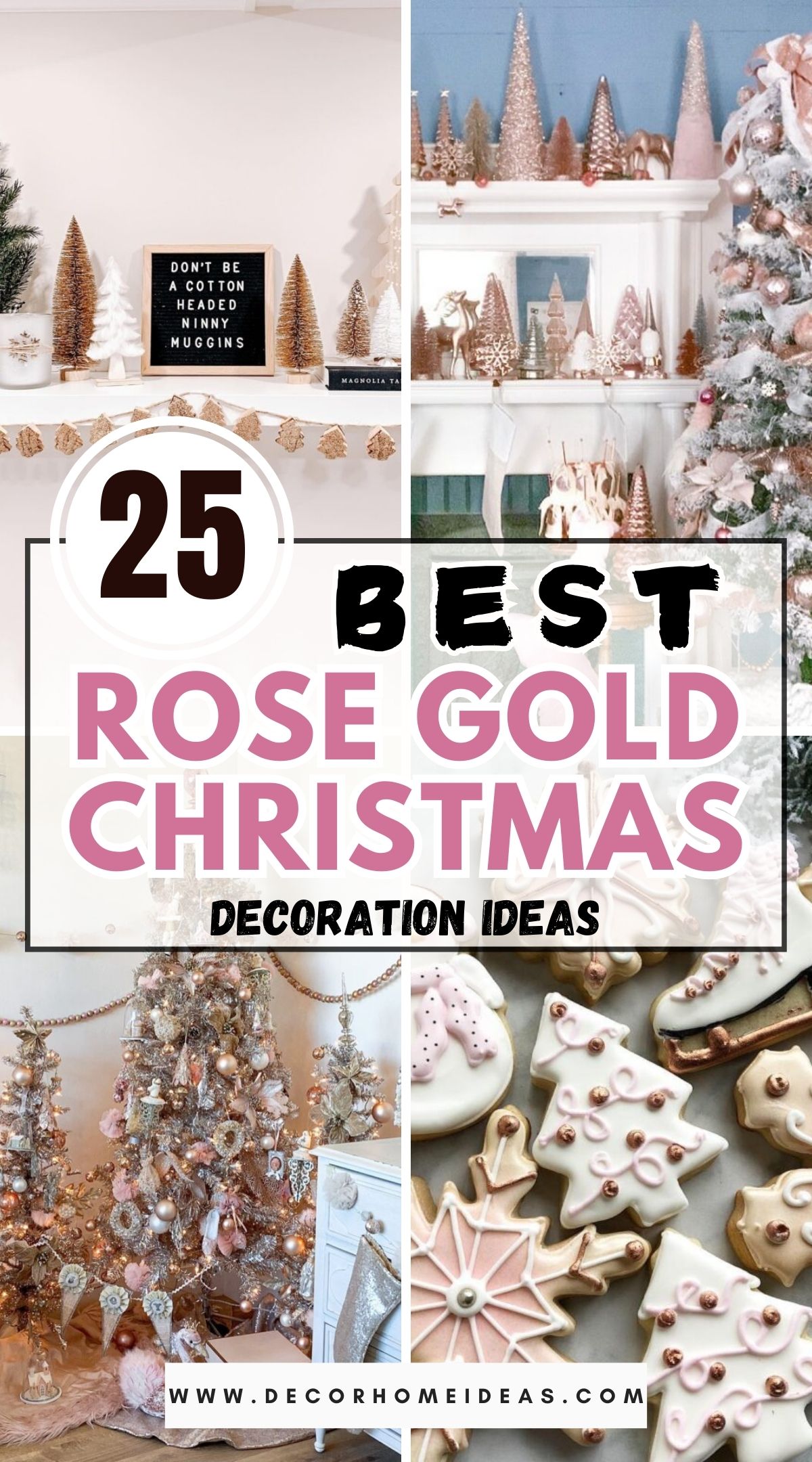 25 Rose Gold Christmas Decoration Ideas 3