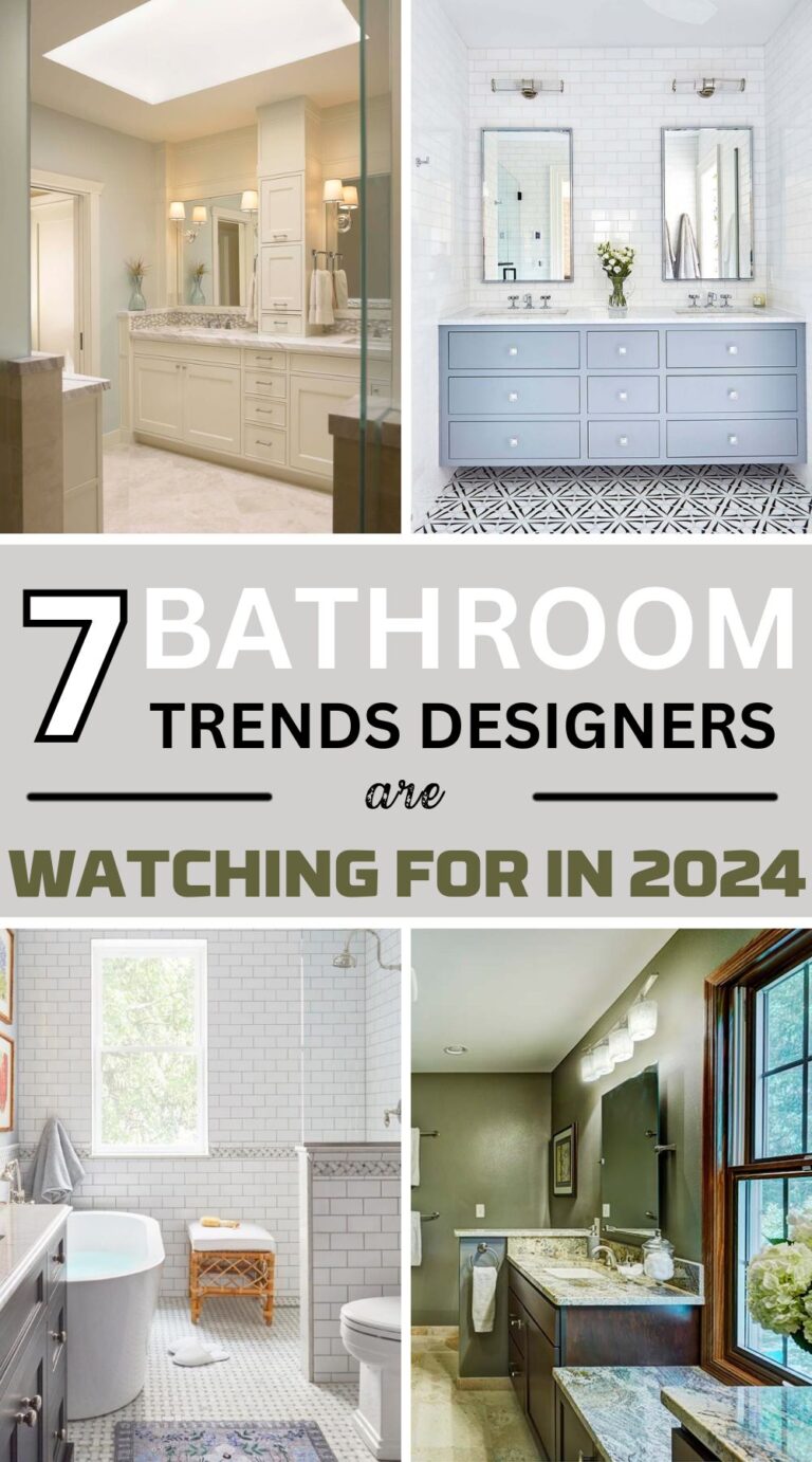 Bathing in Style A Sneak Peek Into The Top 7 Bathroom Trends of 2024