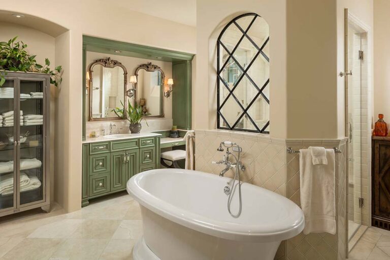 Bathing In Style A Sneak Peek Into The Top 7 Bathroom Trends Of 2024   Bathroom With Decorative Lighting 768x511 