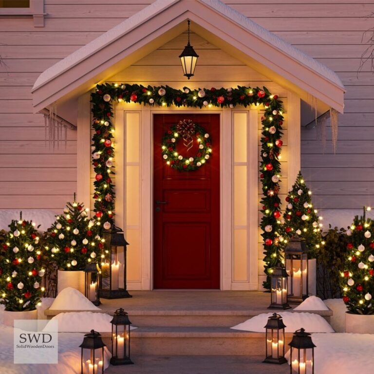 25 Enchanting Christmas Front Door Decor Ideas to Welcome the Season in ...