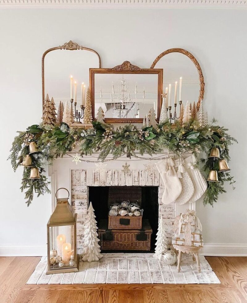 Festive Splendor Awaits: 25 Enchanting Christmas Mantle Decor Inspirations