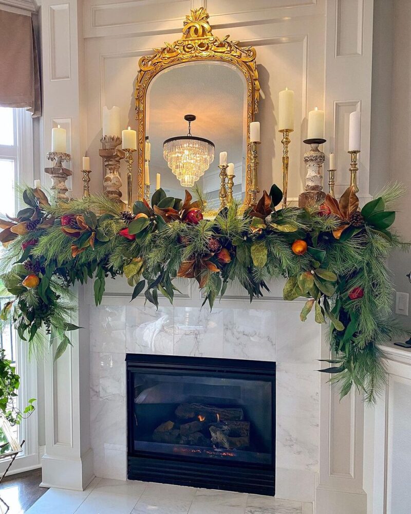 Festive Splendor Awaits: 25 Enchanting Christmas Mantle Decor Inspirations