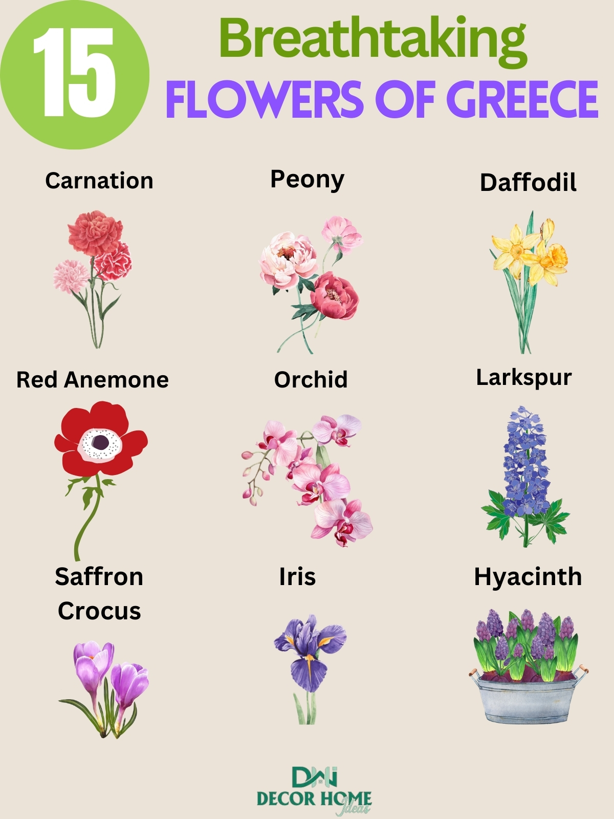 15 Breathtaking Flowers Of Greece And Their Respective Mythological Backgrounds