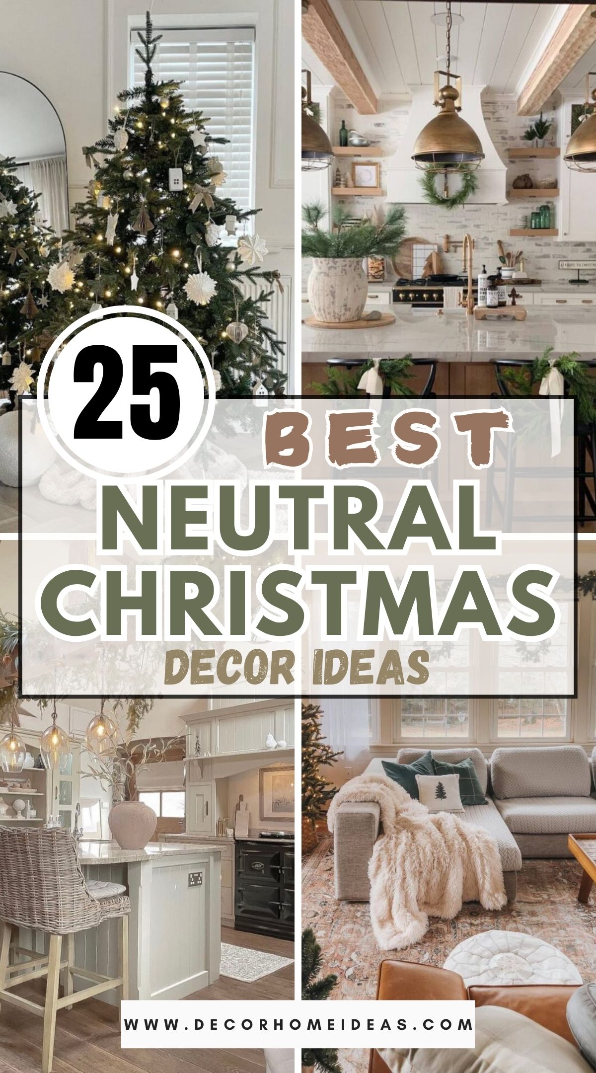 25 Neutral Christmas Decor Ideas 1