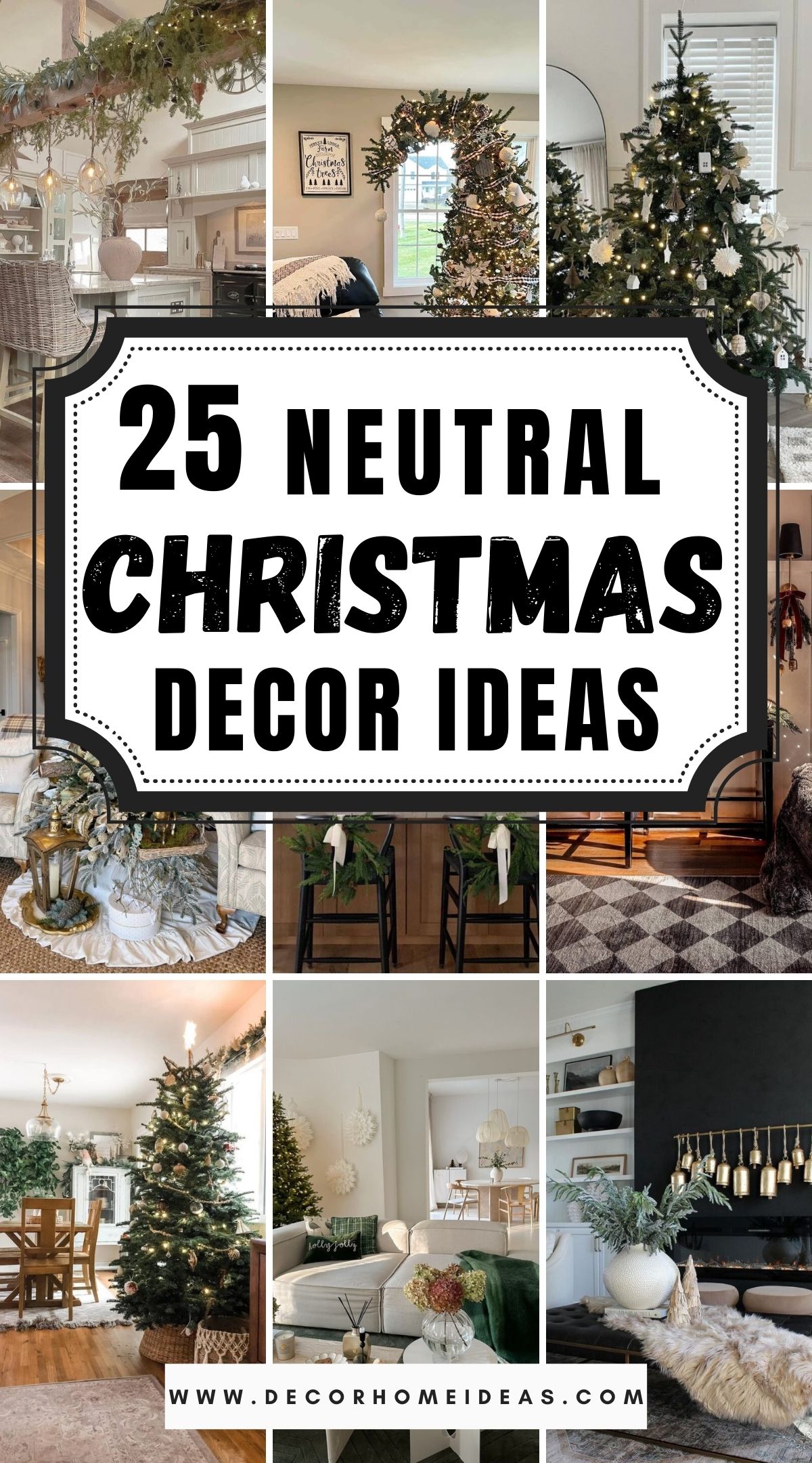 25 Neutral Christmas Decor Ideas 2