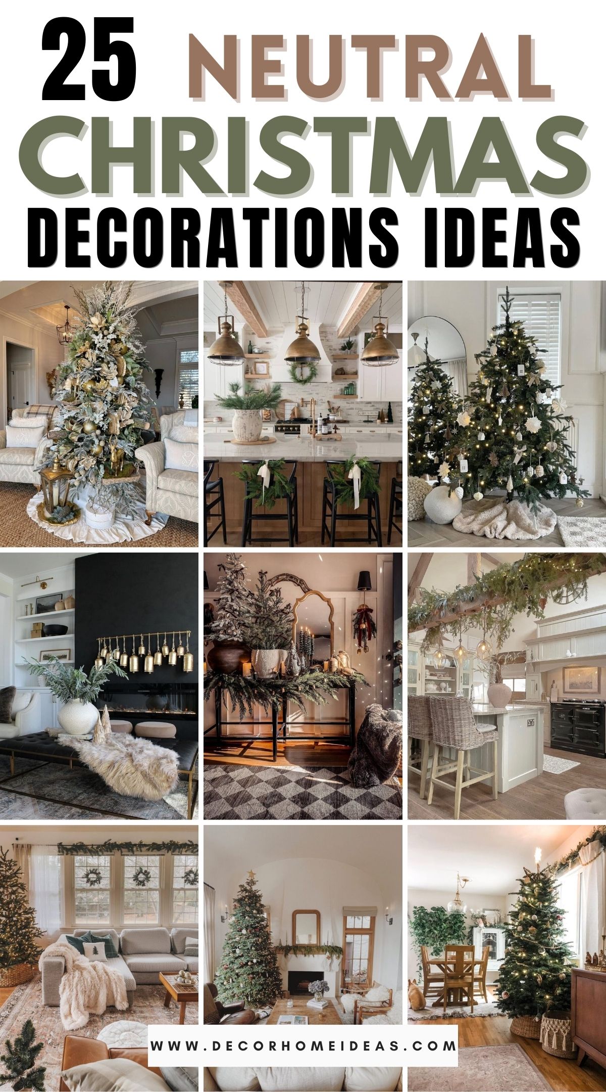 25 Neutral Christmas Decor Ideas 3