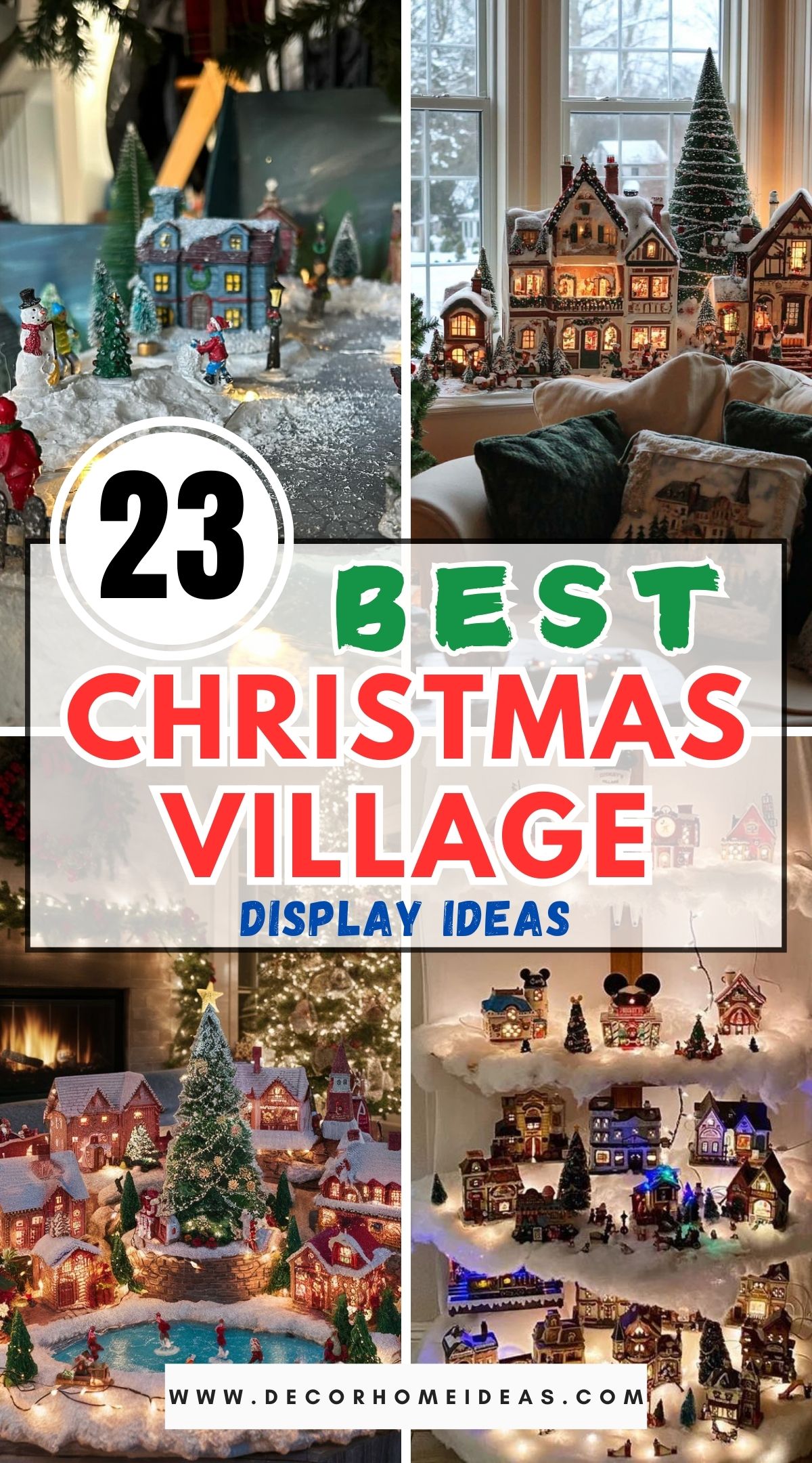 Best christmas village display ideas for holidays