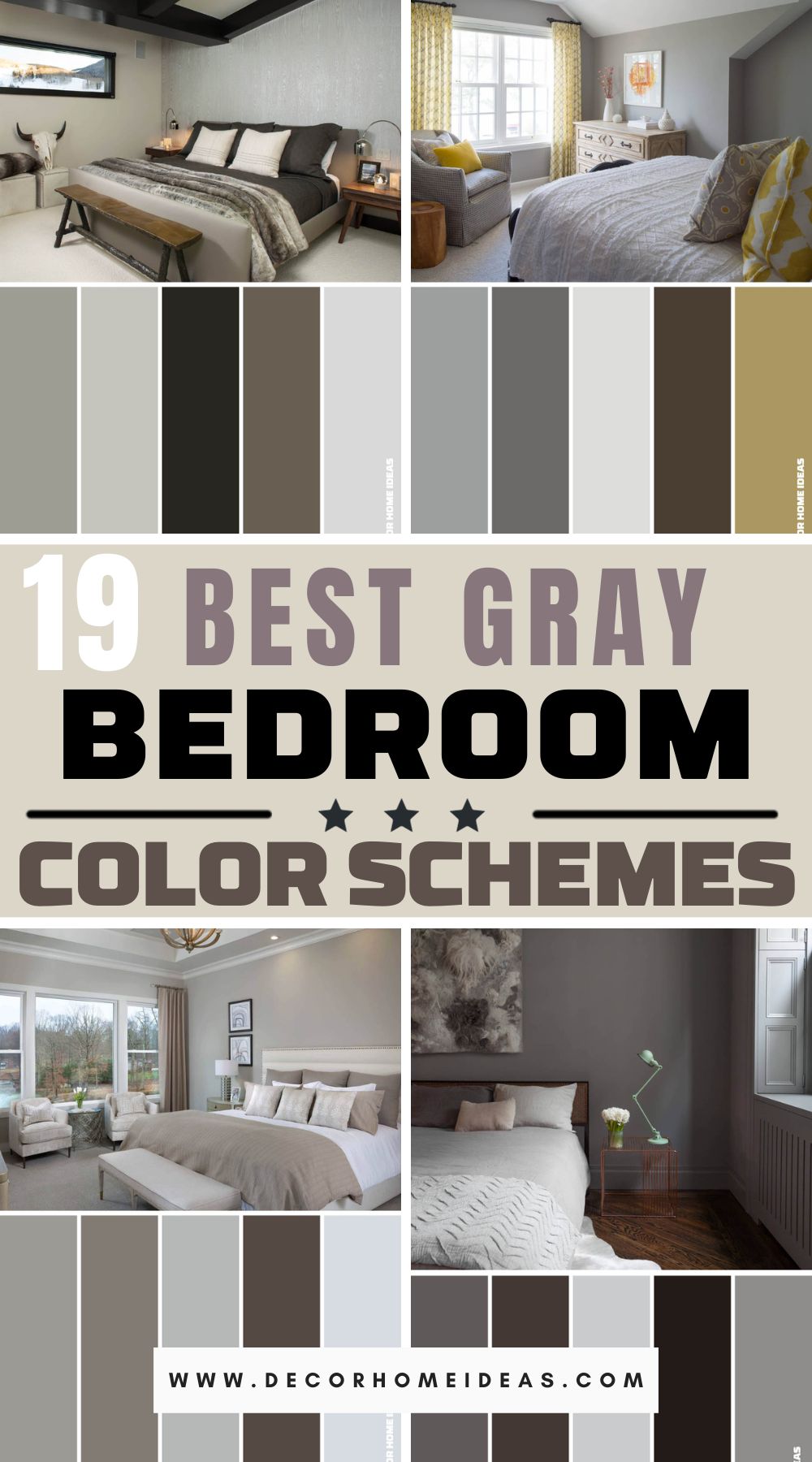 Elevate your bedroom with modern sophistication using these 19 chic and stylish gray color schemes. Explore contemporary design ideas that bring a touch of elegance to your living space.