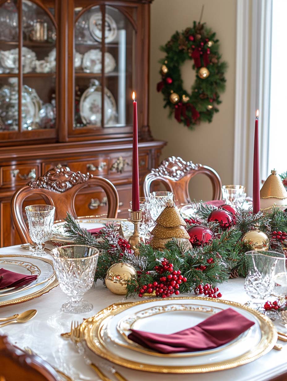 burgundy christmas decor 31