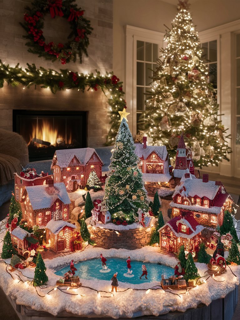 christmas village display ideas 23