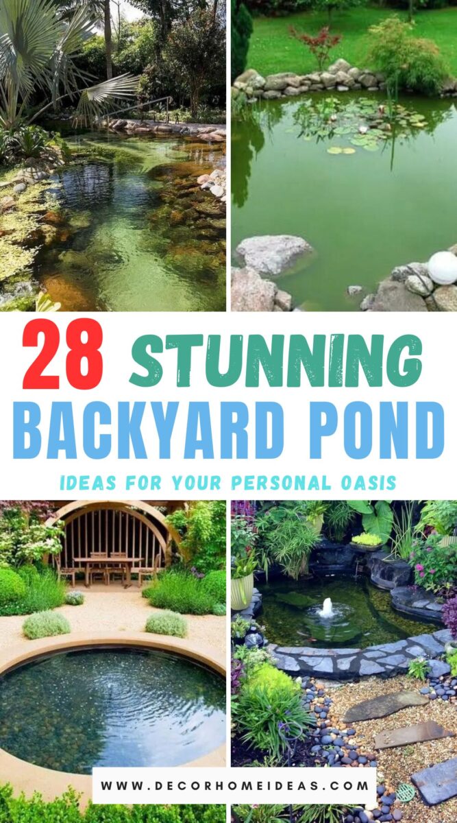 28 Backyard Pond Ideas: Transform Your Space into a Water Oasis