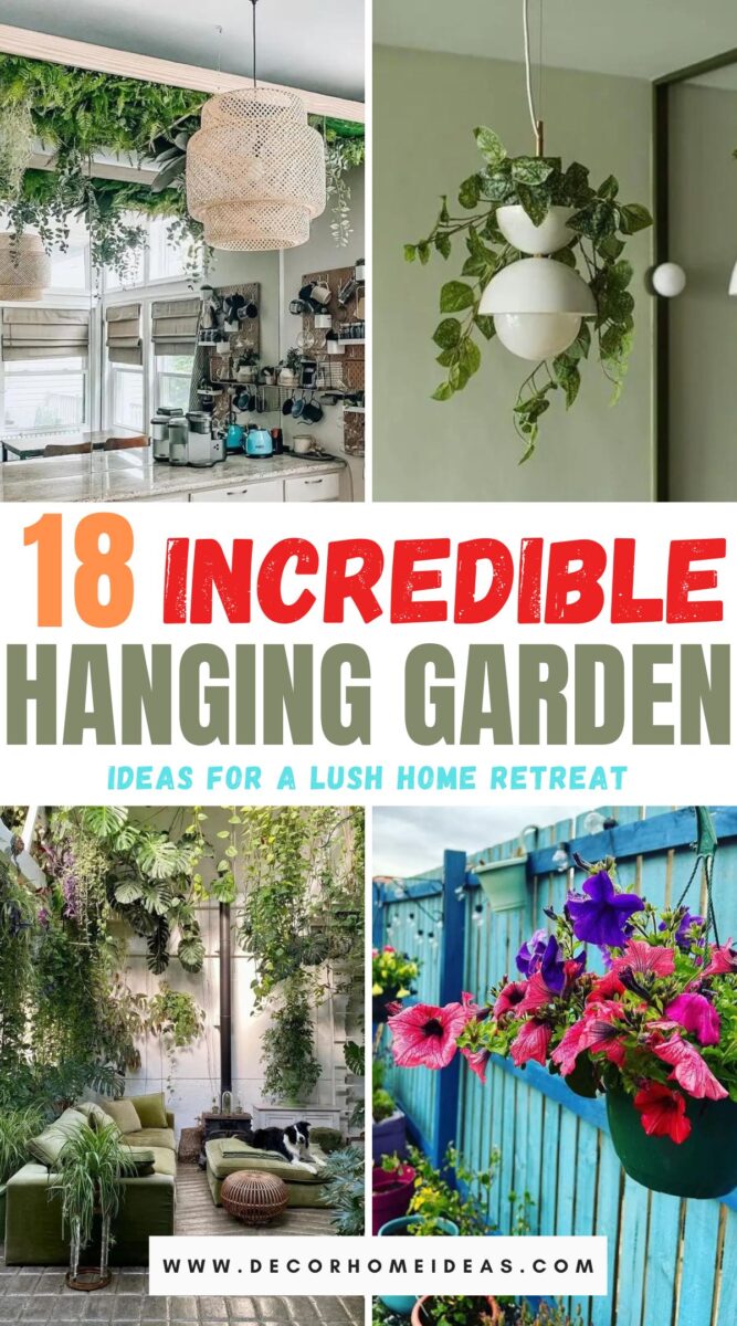 Green Your Space Instantly: 18 Simple Hanging Garden Ideas to Try Out ...