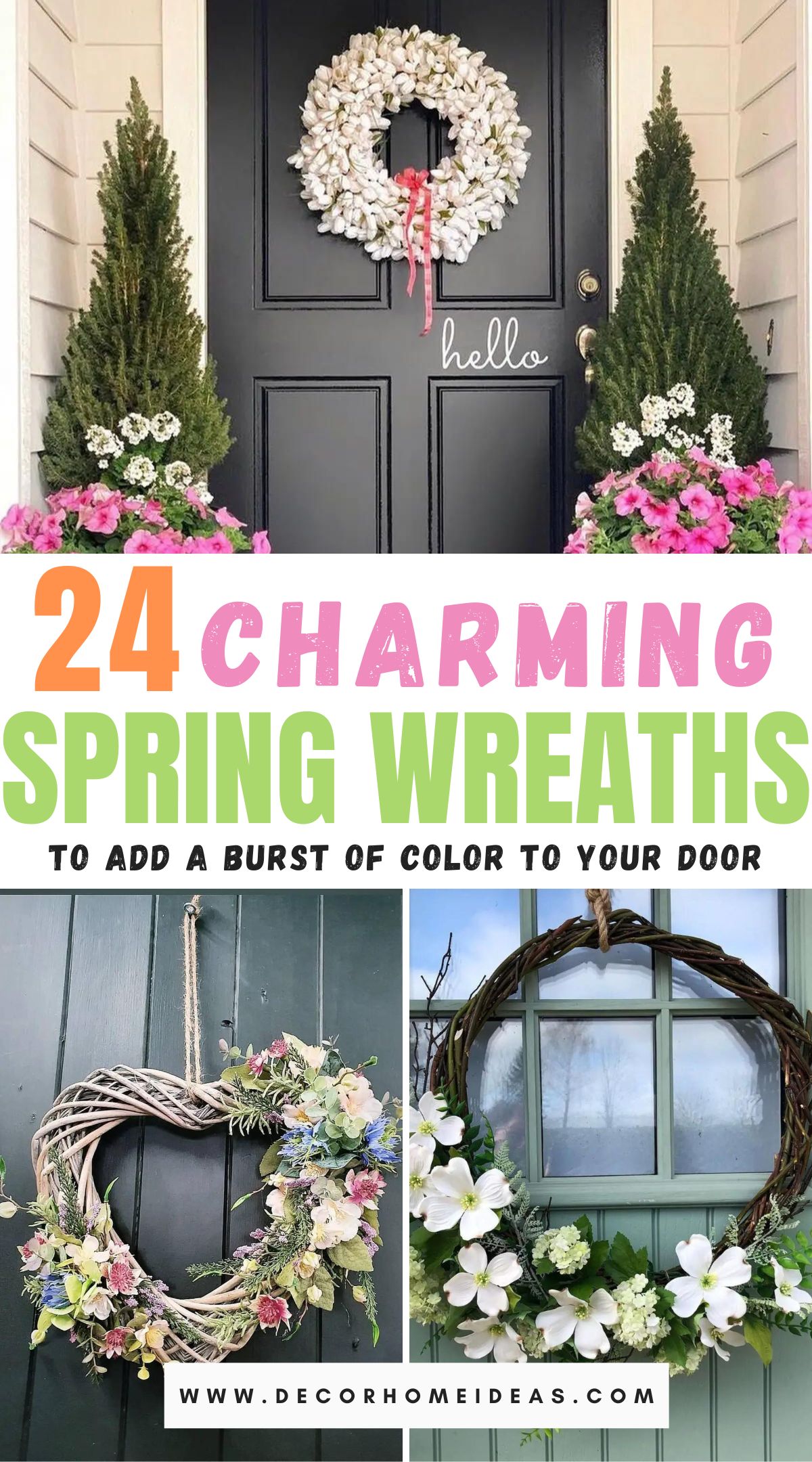 Best Spring Door Wreaths Ideas
