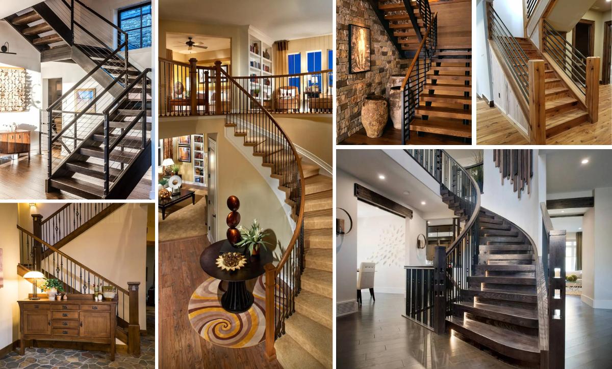 25 Charming Farmhouse Rustic Stair Railing Ideas to Enhance Your Home’s ...