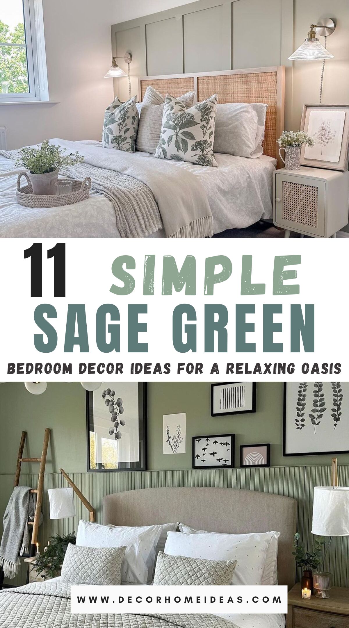 best simple sage green bedroom ideas 1