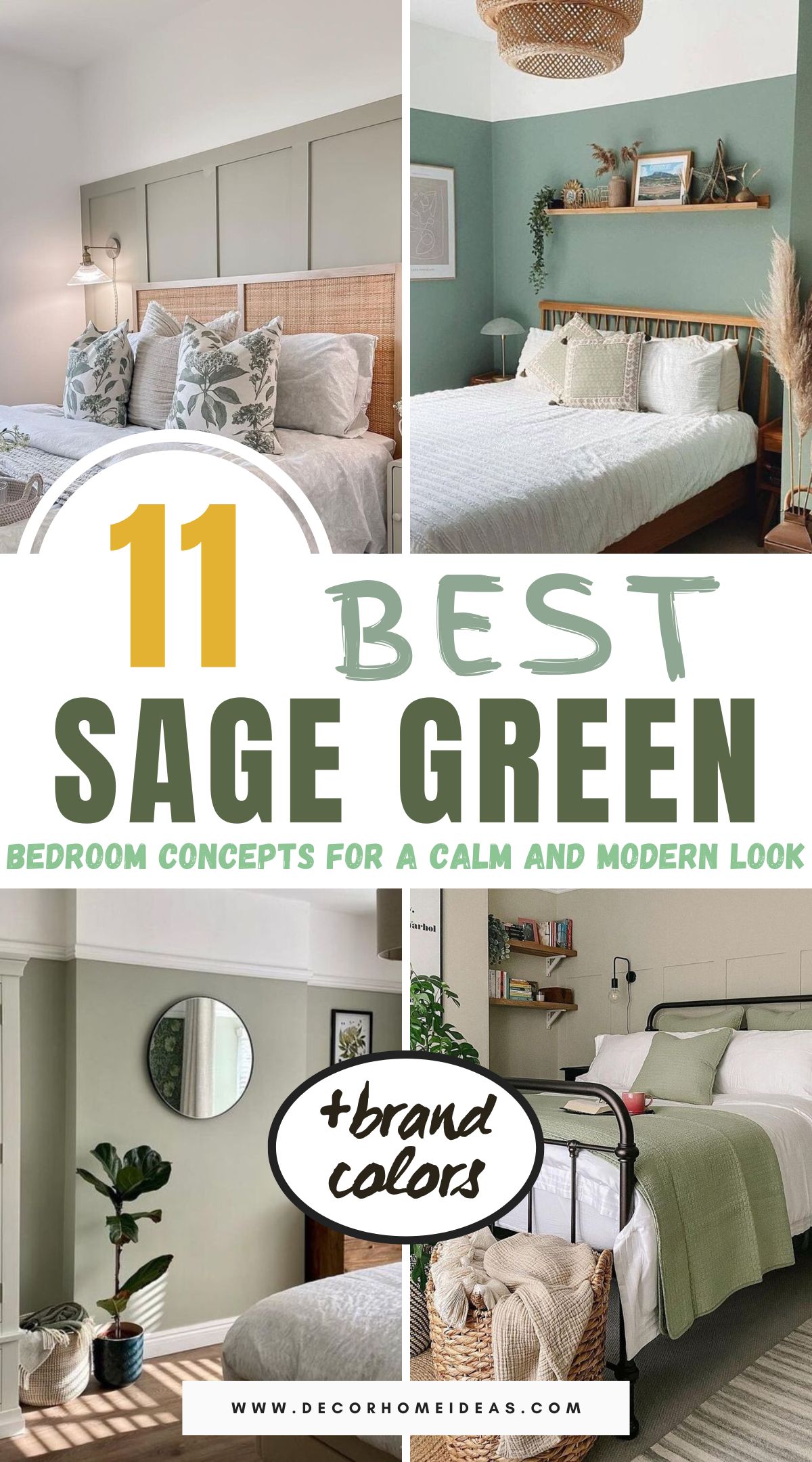 best simple sage green bedroom ideas 2