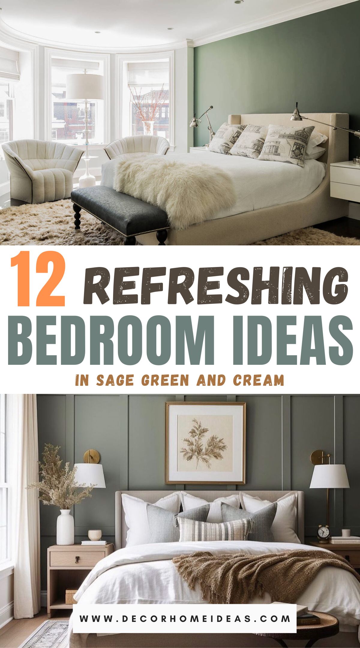 12 Enchanting Sage Green and Cream Bedroom Inspirations for a Serene ...