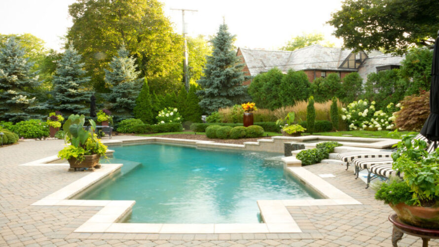 20 landscaping around pool inground 13