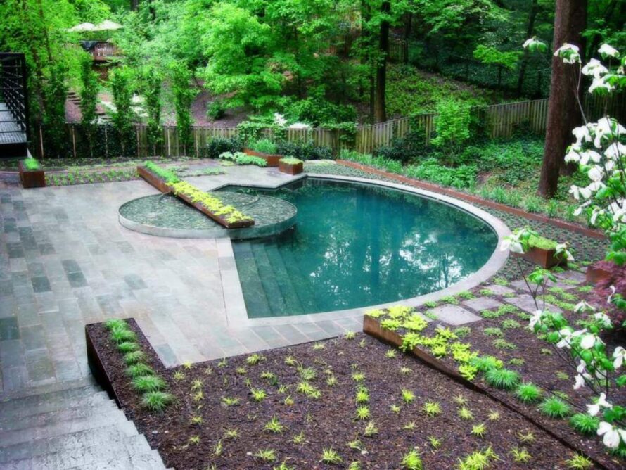 20 landscaping around pool inground 7