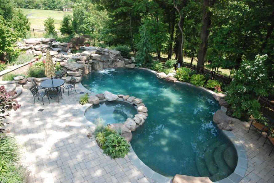 20 landscaping around pool inground 9