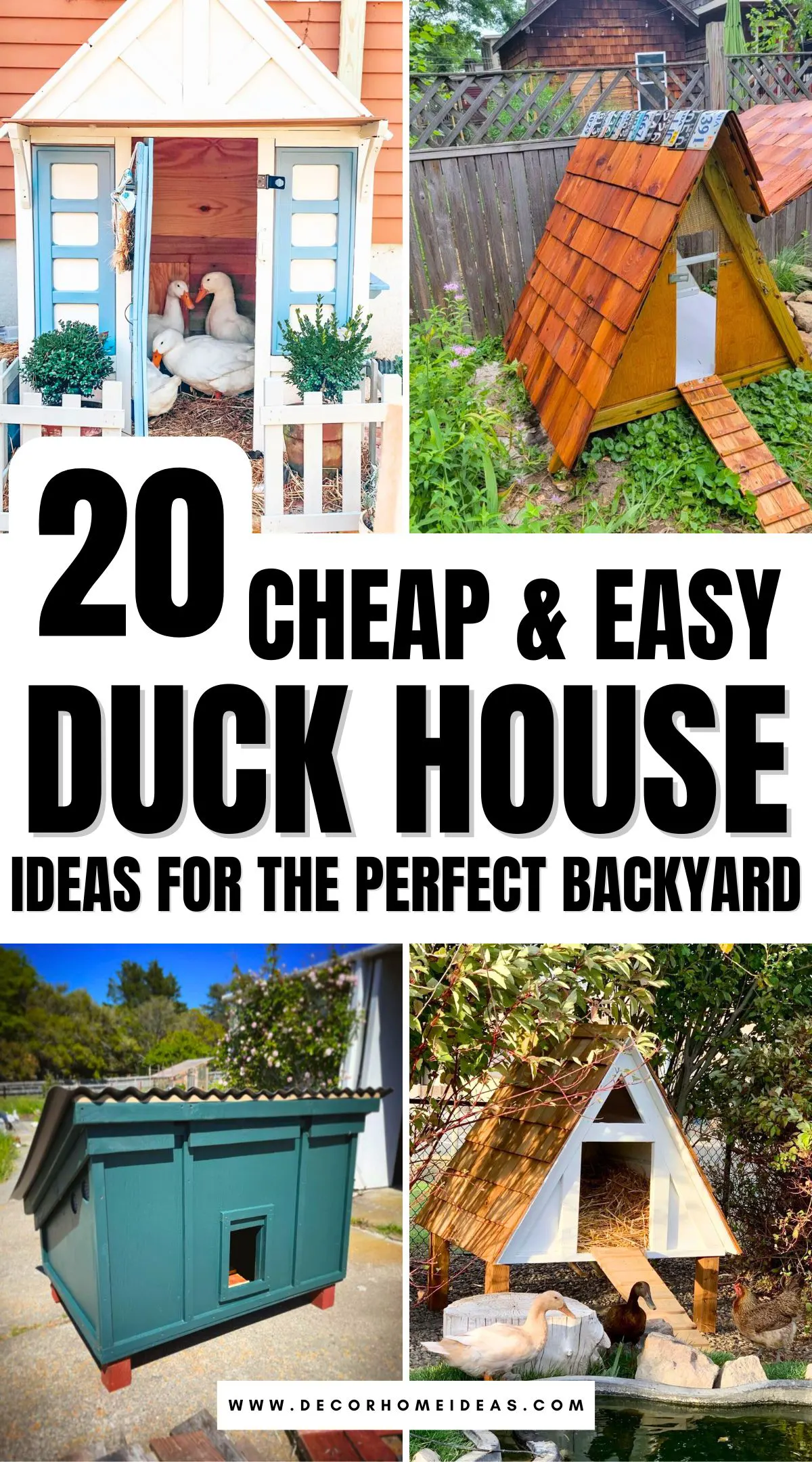 Give your ducks a cozy home without breaking the bank with these 20 cheap and easy duck house ideas! Perfect for any backyard, these DIY-friendly designs use affordable materials and simple construction methods to create safe, stylish shelters. Discover budget-friendly options that will keep your ducks happy and enhance your outdoor space!