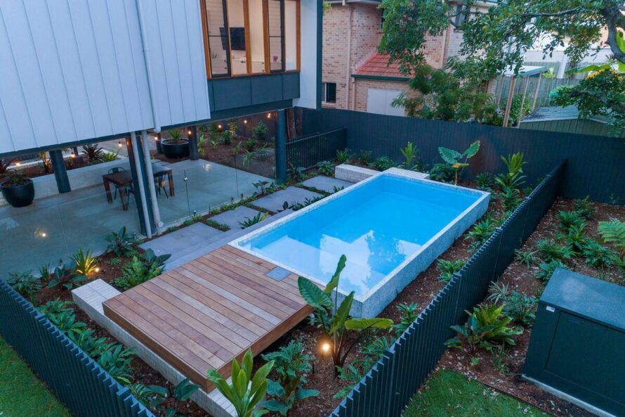 creative landscaping ideas for above ground pools 19