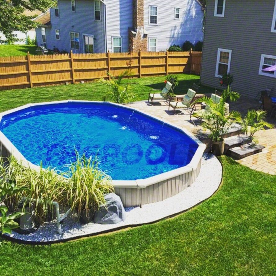 creative landscaping ideas for above ground pools 4