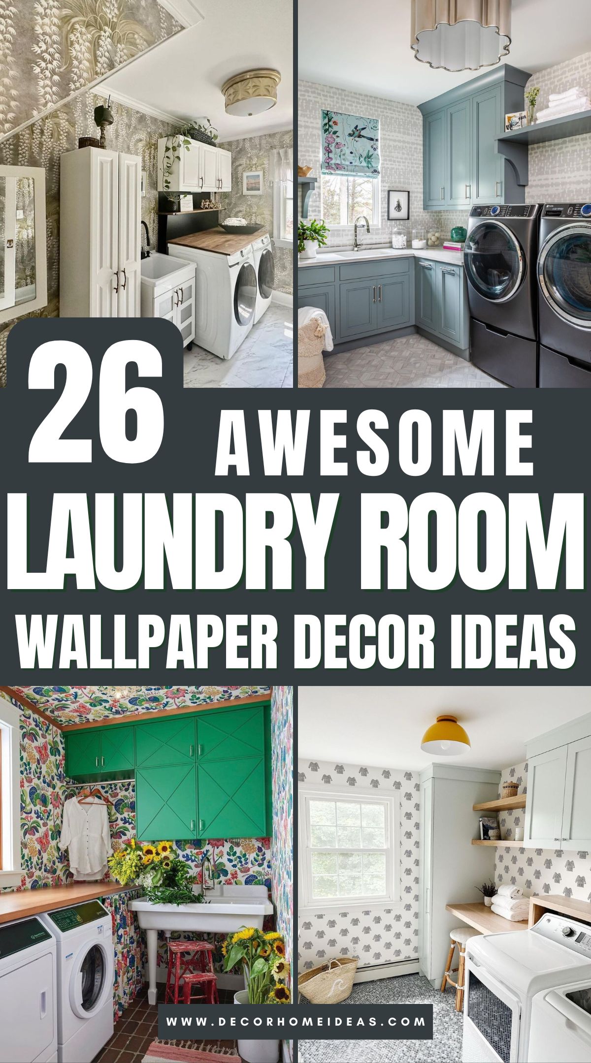 laundry room designs with wallpapers 1