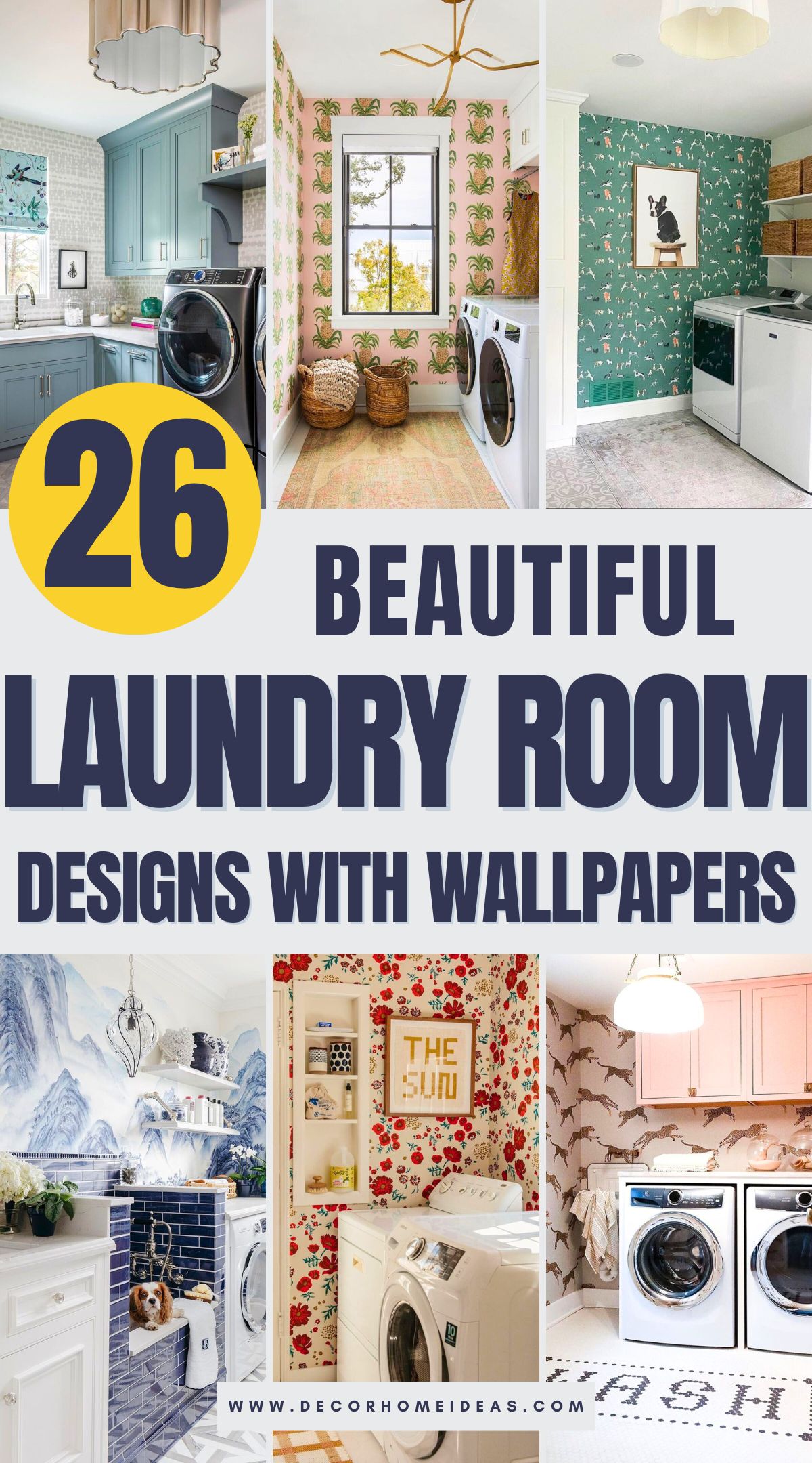 laundry room designs with wallpapers 2