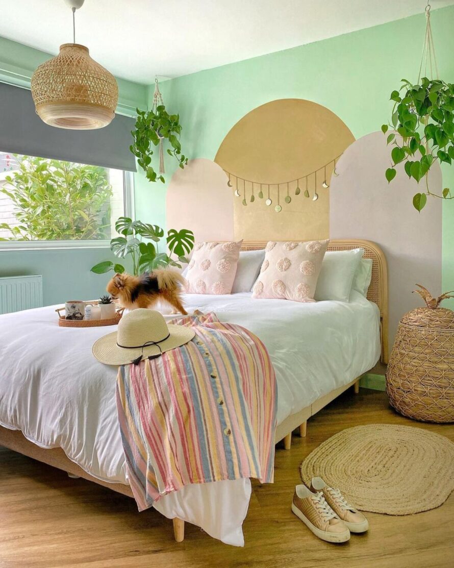 provide a guide on incorporating bohemian elements into bedroom design 10