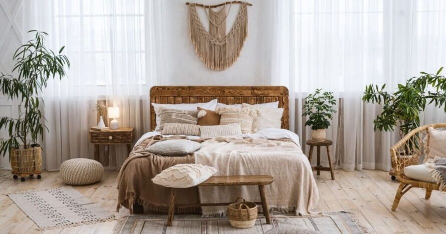 provide a guide on incorporating bohemian elements into bedroom design 15