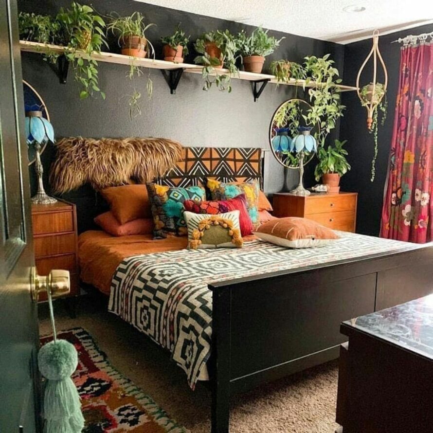 provide a guide on incorporating bohemian elements into bedroom design 4