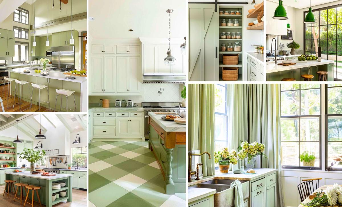 add sage green to your kitchen