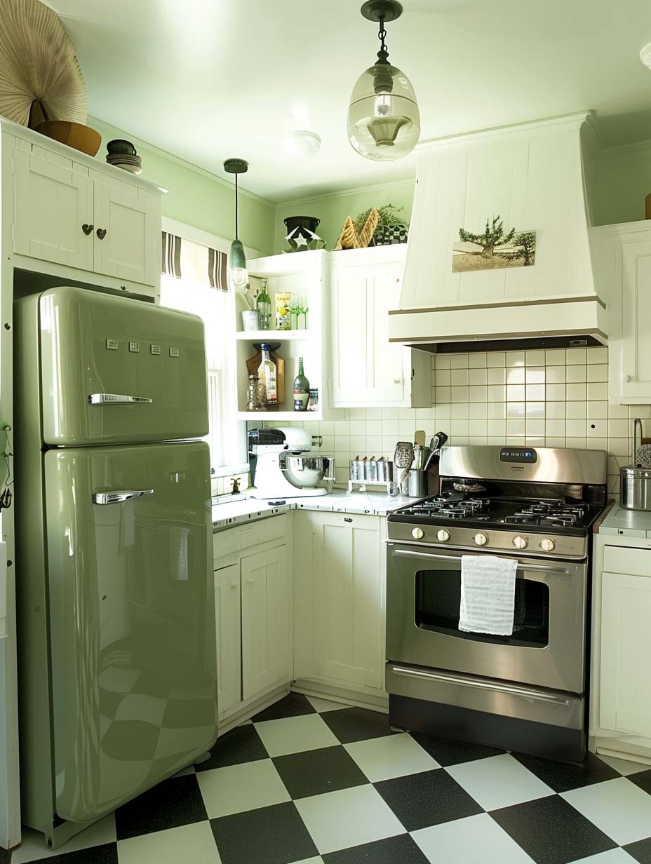 8. Sage Green Appliances