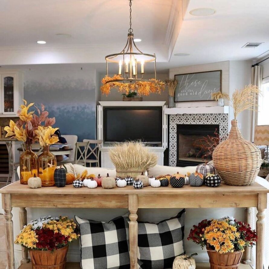 autumn inspired fall living room decor ideas 2