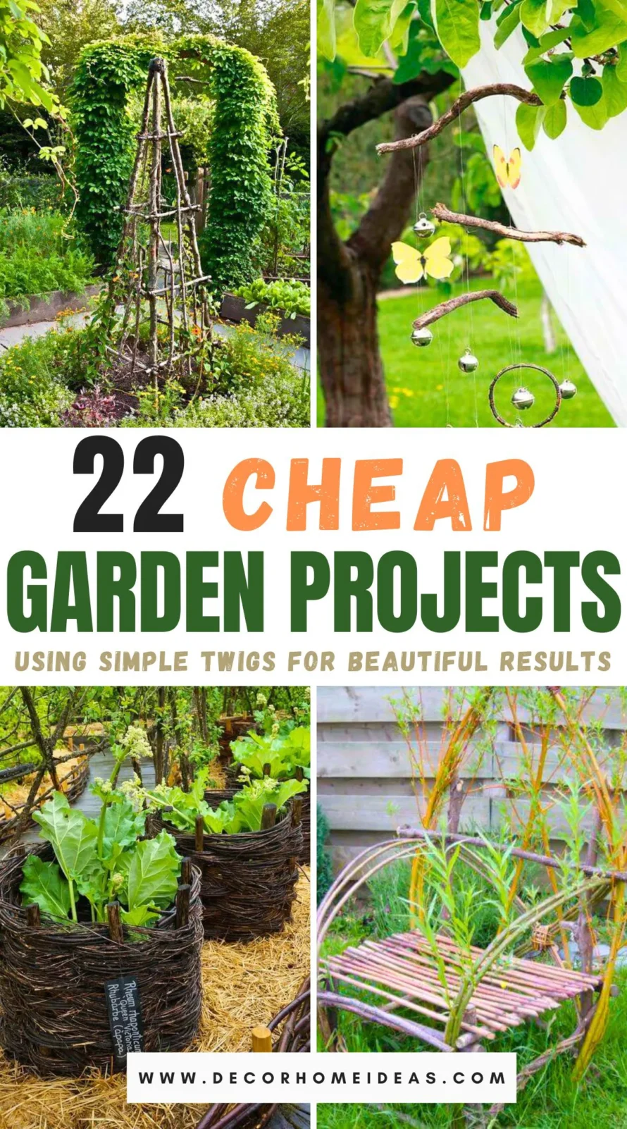 Transform your garden on a budget with these 22 brilliant projects using twigs. Discover creative ways to craft unique decor, from rustic fences to charming birdhouses. These easy and affordable ideas will add natural beauty and character to your outdoor space. Click to explore all the ingenious projects!