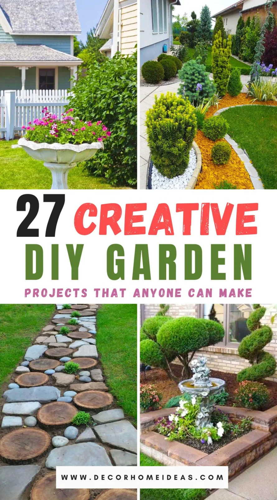 Discover 27 easy DIY garden projects that anyone can tackle, regardless of skill level. From simple planters to beautiful birdbaths, these ideas will enhance your outdoor space and bring your gardening dreams to life. Get ready to get your hands dirty and create something wonderful!