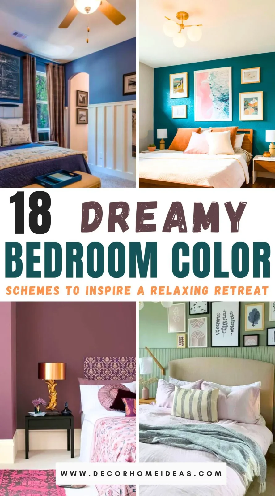 Transform your bedroom into a tranquil haven with our collection of 18 dreamy color schemes. Discover perfect palettes that blend soothing hues and stylish tones, from calming blues to cozy neutrals. Dive into our guide to find inspiration for creating a serene retreat that reflects your unique style.