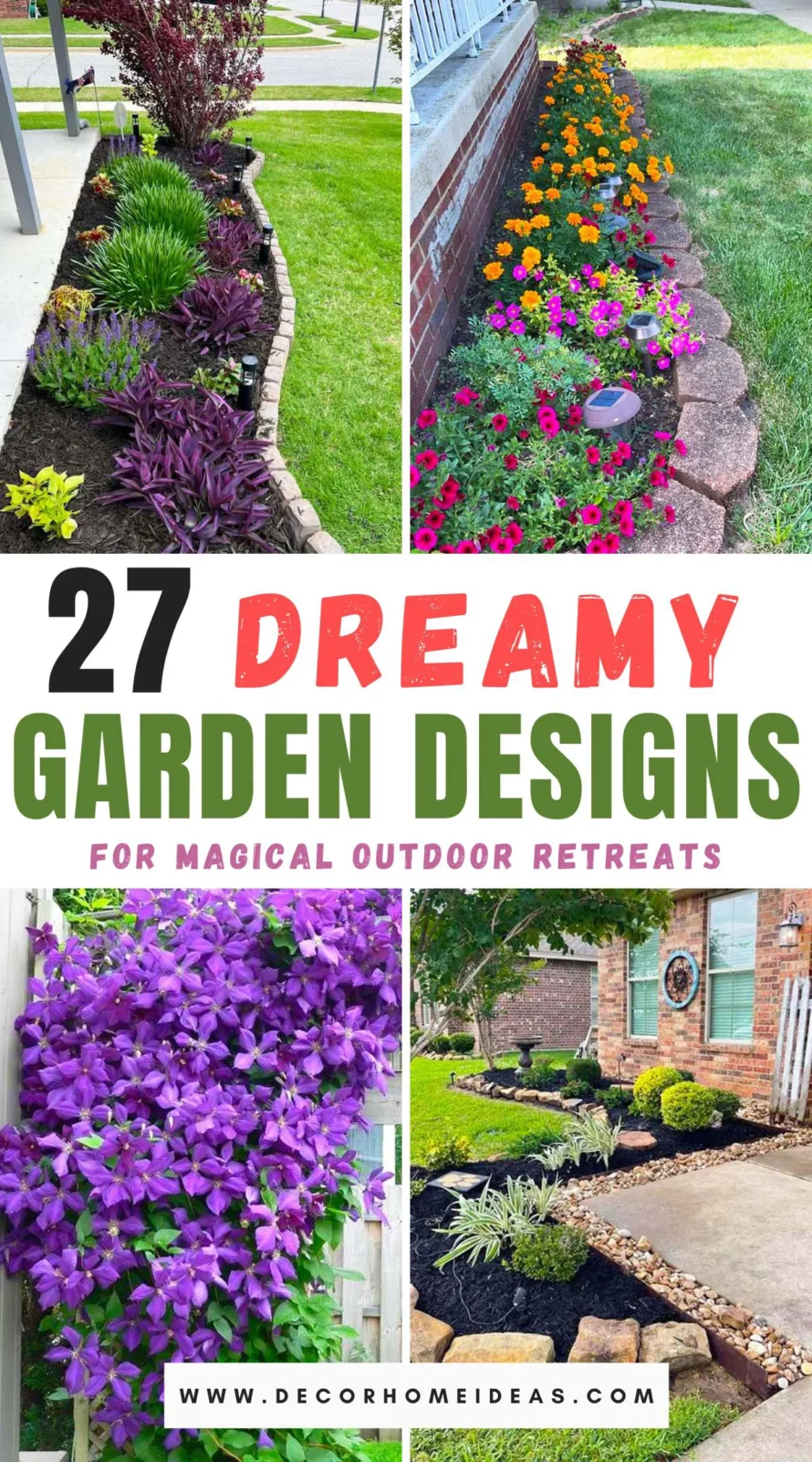 Explore 27 enchanting garden designs that transform any outdoor space into a magical retreat. From whimsical flower arrangements to serene water features, these ideas promise to inspire and rejuvenate. Dive in to discover your own slice of paradise!