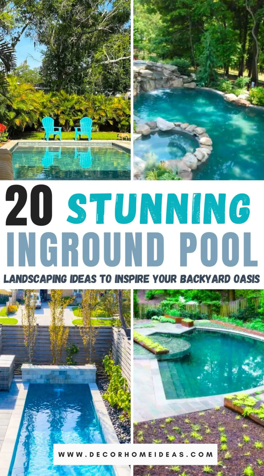 Transform your backyard into a paradise with these 20 stunning inground pool landscaping ideas. From lush greenery and tropical plants to elegant stone pathways and modern minimalist designs, this post offers a variety of inspirations to suit any style. Discover how to create a serene and inviting oasis that will make your outdoor space the ultimate retreat. Dive in to find out more!