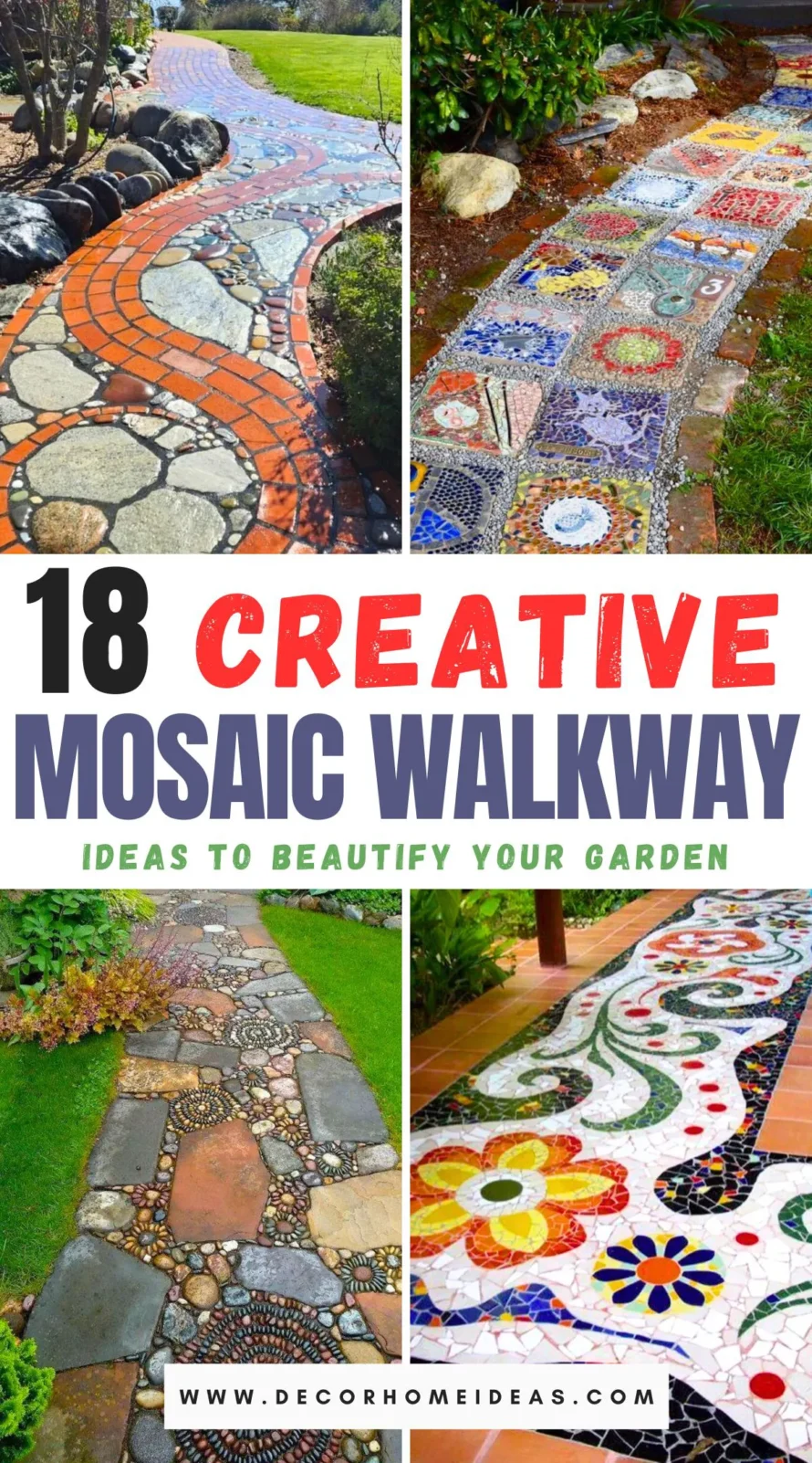 Discover 18 creative mosaic walkway ideas to transform your garden into a vibrant, artistic haven. From colorful pebble patterns to intricate tile designs, these unique paths will add charm and personality to any outdoor space. Unleash your creativity and explore the possibilities to enhance your garden's beauty with stunning mosaic walkways.
