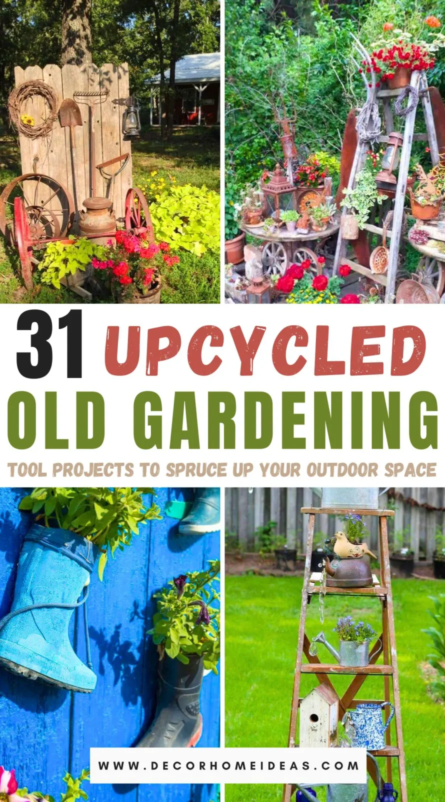 Discover creative ways to transform your old gardening tools into stunning outdoor decor with our collection of 31 upcycled projects. From quirky planters to unique garden art, these DIY ideas will add charm and personality to your garden. Dive in to find inspiration for your next weekend project!