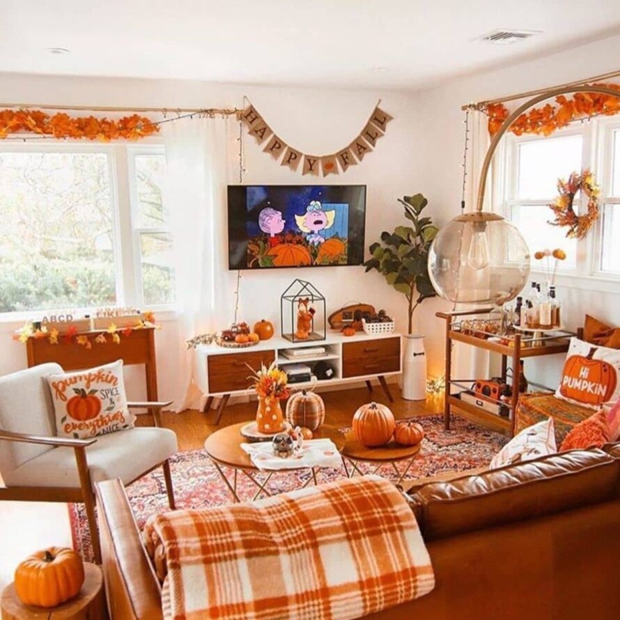 cozy fall apartment decor ideas 16