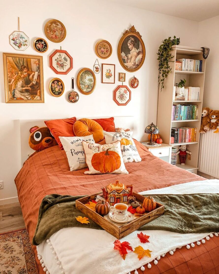 cozy fall apartment decor ideas 17