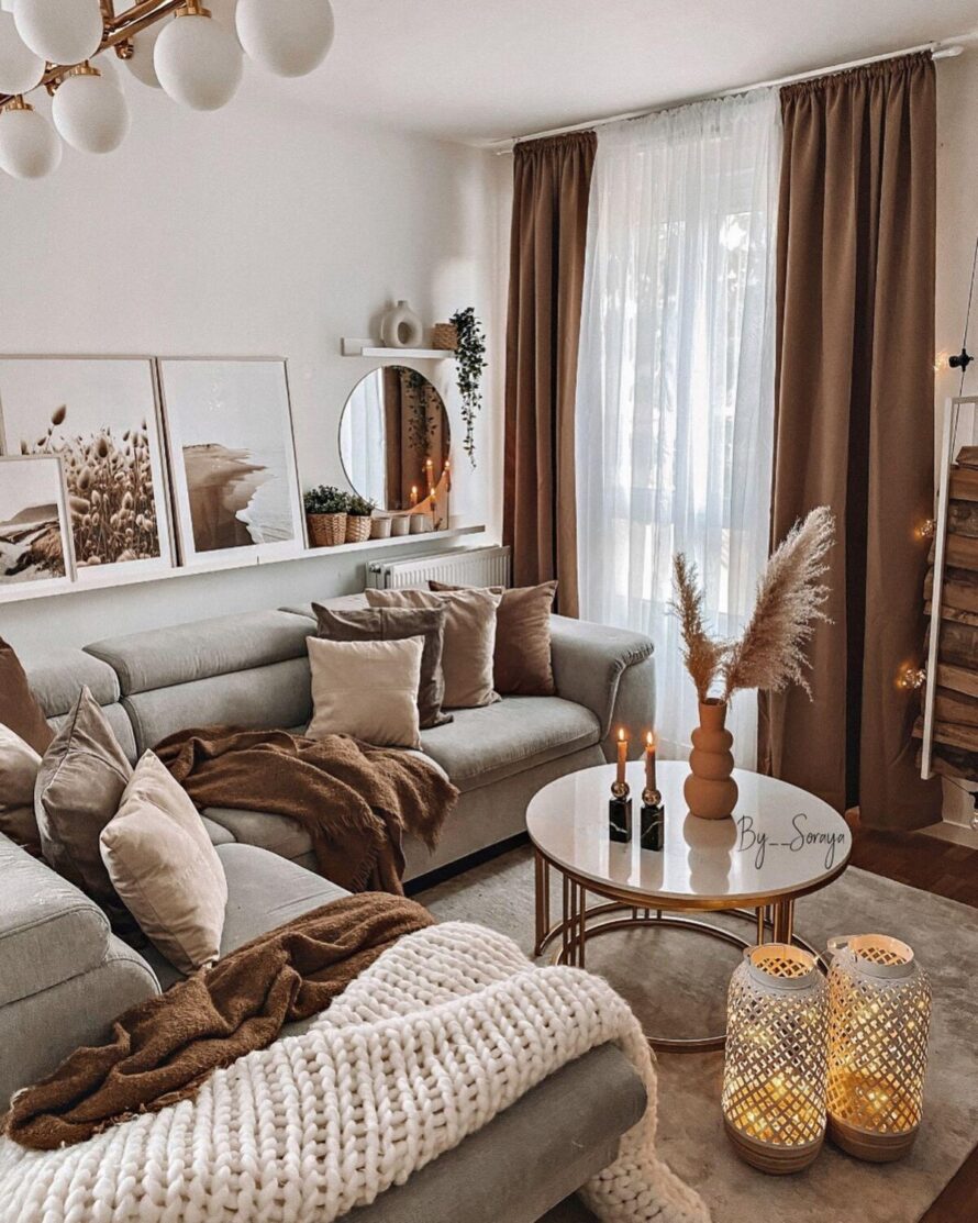 cozy fall apartment decor ideas 4