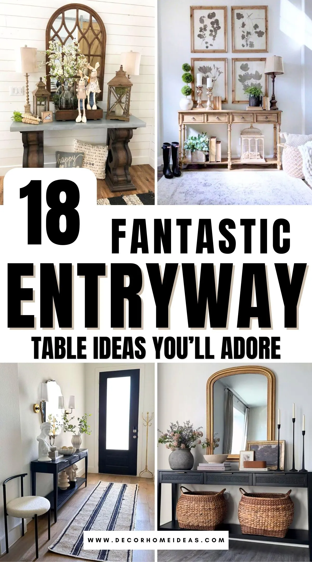 Your entryway sets the tone for your home, and the right table can make all the difference. From sleek modern designs to charming rustic setups, these 18 creative entryway table ideas offer stylish and functional inspiration. See how the perfect table can enhance your space and impress your guests!