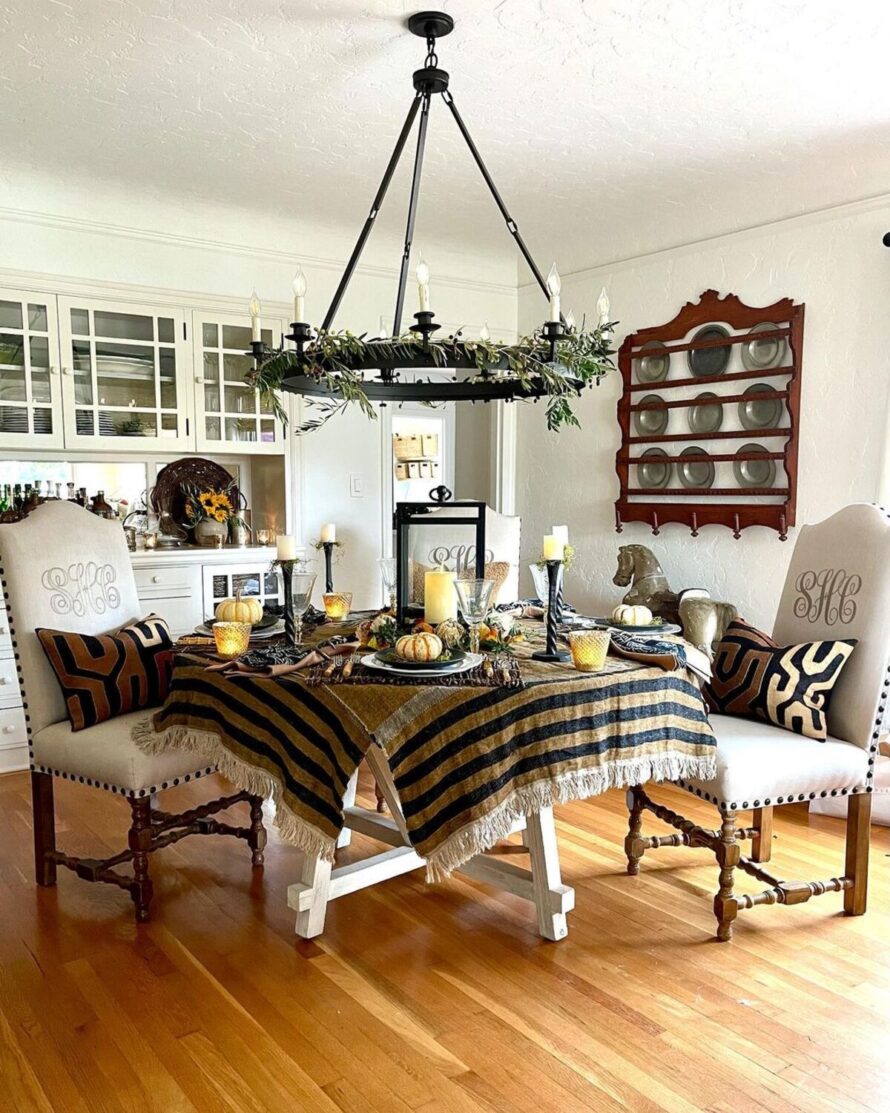 elegant neutral fall decor ideas 1