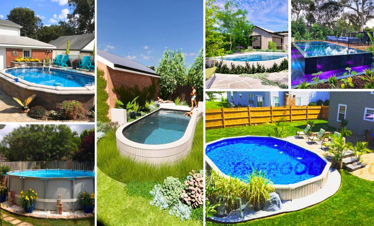 landscaping ideas for above ground pools