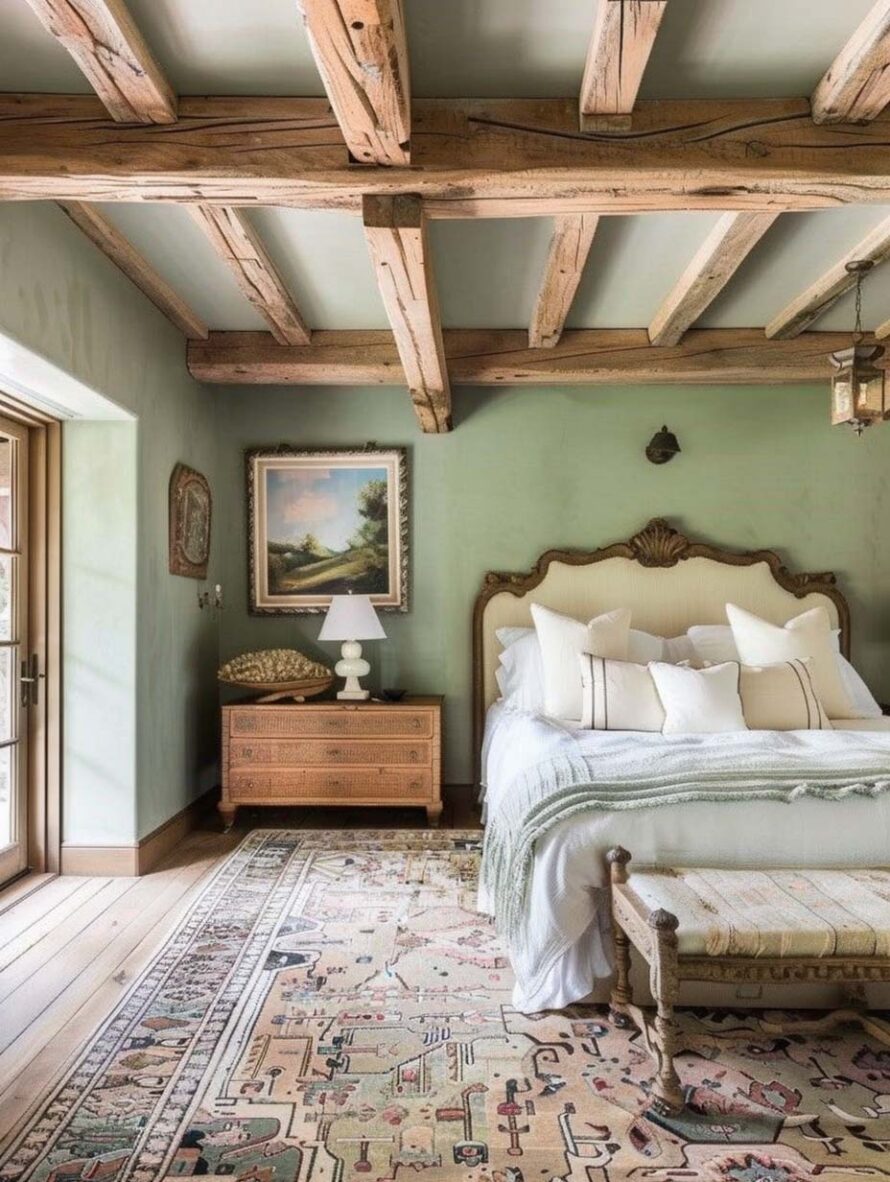 48 Serene Sage Green and Cream Bedroom Color Combinations For a Perfect ...